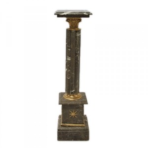 4250828312724 - SÃ¤ule aus Marmor im Barockstil Schwarz HÃ¶he 100cm Breite 30cm Tiefe 30 cm - MarmorsÃ¤ule