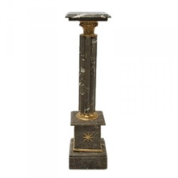 4250828312724 - SÃ¤ule aus Marmor im Barockstil Schwarz HÃ¶he 100cm Breite 30cm Tiefe 30 cm - MarmorsÃ¤ule