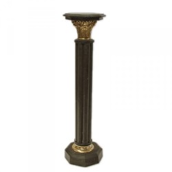 4250828312755 - SÃ¤ule aus Marmor im Barockstil Schwarz HÃ¶he 110cm Breite 30cm Tiefe 30 cm - MarmorsÃ¤ule