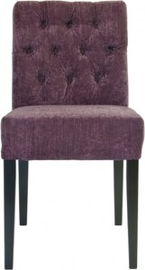 4250828312830 - Designer Esszimmer Stuhl ModEF 283 Lila Samt   Schwarz - Hoteleinrichtung - Buchenholz - Chesterfield Design