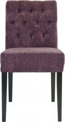 4250828312830 - Designer Esszimmer Stuhl ModEF 283 Lila Samt   Schwarz - Hoteleinrichtung - Buchenholz - Chesterfield Design