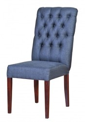 4250828312847 - Designer Esszimmer Stuhl ModEF 225 Blau-Grau   Braun - Hoteleinrichtung - Buchenholz - Chesterfield Design