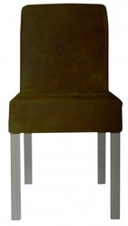 4250828312960 - Designer Esszimmer Stuhl ModEF 35 Braun Leder - HotelmÃ¶bel - Holz Buche