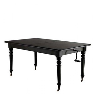 4252006228315 - luxus Antik Stil Esstisch Spindel Schwarz Ausziehbar  162 - 245 x 100 x H77 cm aus dem Hause Casa Padrino