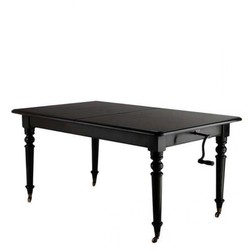 4252006228315 - luxus Antik Stil Esstisch Spindel Schwarz Ausziehbar  162 - 245 x 100 x H77 cm aus dem Hause Casa Padrino