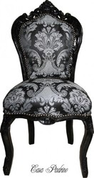 4252006254819 - Barock Esszimmer Stuhl Paisley Muster Schwarz   Schwarz - Antik Stil MÃ¶bel