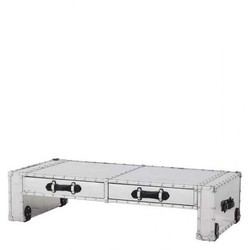 4250828319297 - Couchtisch Vintage Metal Aluminium Mod2 - Coffee Table - Alu Salon Tisch