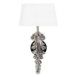 4250828319686 - Jugendstil Wandleuchte Silber   Weiss HÃ¶he 47 cm Breite 25 cm Tiefe 18 cm Luxus QualitÃ¤t - Leuchte Lampe - Barock