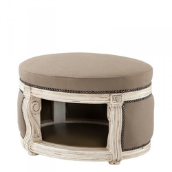 4250828319907 - Barock Hunde & Katzen Haus Luxury Mod2 Sandfarben   Antik WeiÃ