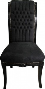 4250828320620 - Barock Hochlehner Esszimmer Stuhl Schwarz   Schwarz - Hochlehnstuhl MÃ¶bel