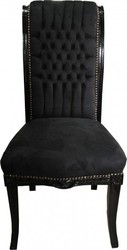 4250828320620 - Barock Hochlehner Esszimmer Stuhl Schwarz   Schwarz - Hochlehnstuhl MÃ¶bel