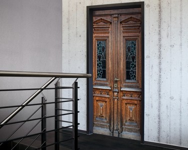 4250828323317 - TÃ¼r 20 XXL Wallpaper fÃ¼r TÃ¼ren 20009 Berlin - selbstklebend- Blickfang fÃ¼r Ihr zu Hause - TÃ¼r Aufkleber Tapete Fototapete FotoTÃ¼r 20 XXL Vintage Antik Stil Retro Wallpaper Fototapete