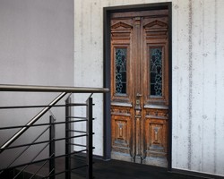 4250828323317 - TÃ¼r 20 XXL Wallpaper fÃ¼r TÃ¼ren 20009 Berlin - selbstklebend- Blickfang fÃ¼r Ihr zu Hause - TÃ¼r Aufkleber Tapete Fototapete FotoTÃ¼r 20 XXL Vintage Antik Stil Retro Wallpaper Fototapete