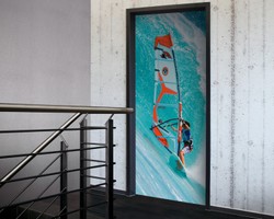 4250828323478 - TÃ¼r 20 XXL Wallpaper fÃ¼r TÃ¼ren 20026 Surfer - selbstklebend- Blickfang fÃ¼r Ihr zu Hause - TÃ¼r Aufkleber Tapete Fototapete FotoTÃ¼r 20 XXL Vintage Antik Stil Retro Wallpaper Fototapete