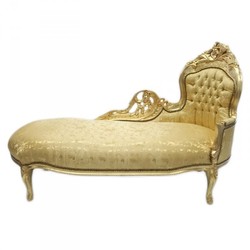 4250828326639 - Barock Chaiselongue King Gold Muster   Gold - MÃ¶bel Antik Stil