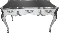 4250828313158 - Luxus Barock Schreibtisch Weià Hochglanz Silber Sekretär 4250828313158 - Luxus Barock Schreibtisch Weià Hochglanz Silber Sekretär
