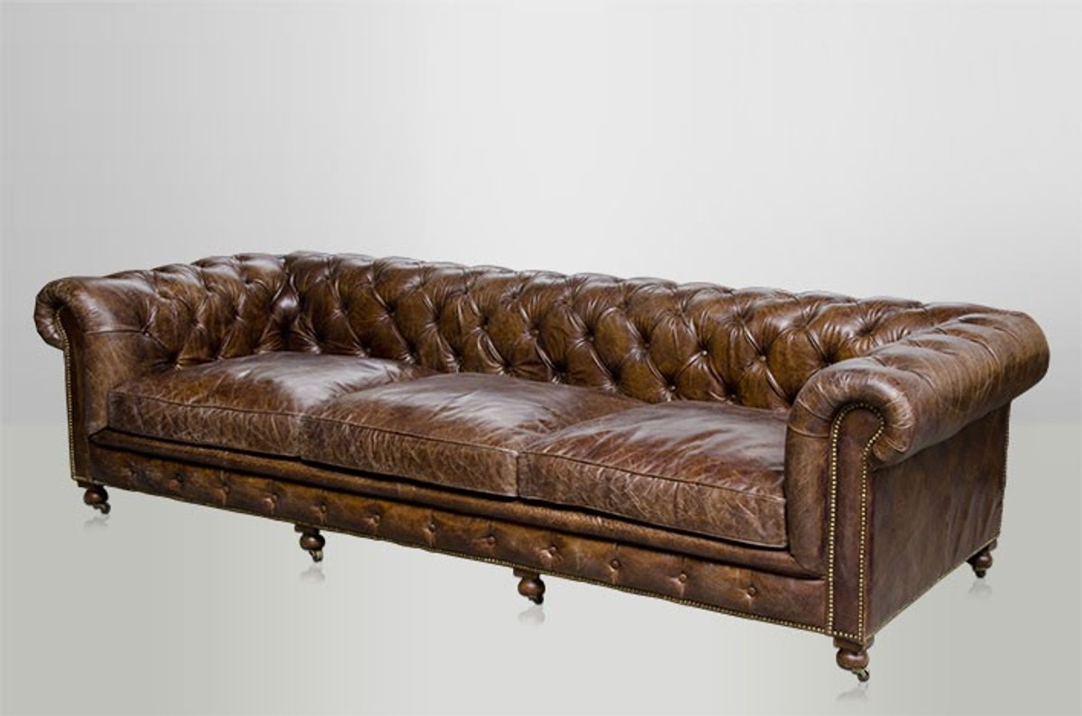 Couch Chesterfield Leder Silber : LEDERSOFA XXL BIG SOFA ...