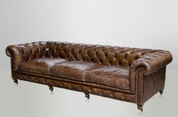 4250828332081 - Chesterfield Luxus Echt Leder Sofa 4 Sitzer Vintage Leder von Cigar