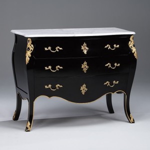 4250828335693 - Barock Kommode Schwarz mit goldenen Applikationen und Marmorplatte 120cm - Luxus Kollektion 4250828335693 - Barock Kommode Schwarz mit goldenen Applikationen und Marmorplatte 120cm - Luxus Kollektion