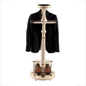 4250828335822 - Designer Luxus Garderoben StÃ¤nder New York Banker Stil - Weiss- Dressboy - KleiderstÃ¤nder AnzugstÃ¤nder - Barock Empire Art Deco Jugendstil Biedermeier