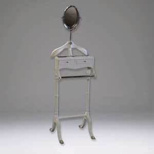 4250828335853 - Designer Luxus Garderoben StÃ¤nder Paris WeiÃ mit Spiegel - Dressboy - KleiderstÃ¤nder AnzugstÃ¤nder - Barock Empire Art Deco Jugendstil Biedermeier