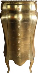 4250828340192 - Barock Kommode Gold 1305 x 68 x 49 cm - Handgefertigt aus Massivholz