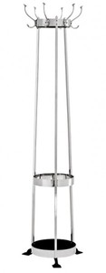 4250828346224 - Designer Luxus Garderobenständer inkl Schirmständer Circle Silver - vernickeltes Aluminium - sehr edel 4250828346224 - Designer Luxus Garderobenständer inkl Schirmständer Circle Silver - vernickeltes Aluminium - sehr edel