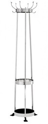 4250828346224 - Designer Luxus Garderobenständer inkl Schirmständer Circle Silver - vernickeltes Aluminium - sehr edel 4250828346224 - Designer Luxus Garderobenständer inkl Schirmständer Circle Silver - vernickeltes Aluminium - sehr edel