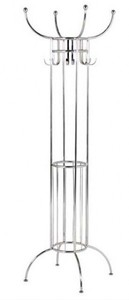4250828346248 - Designer Luxus GarderobenstÃ¤nder Paris Silver - vernickeltes Aluminium - sehr edel
