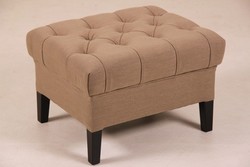 4250828347375 - Designer Sitzhocker Chesterfield Khaki Rechteckig 60 x 50 cm SitzhÃ¶he 42cm