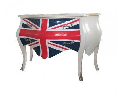 4250828348945 - Barock Kommode Union Jack Antik Stil 100cm
