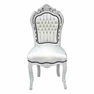 4250828349034 - Barock Esszimmer Stuhl Weià Weià Lederoptik Möbel Antik Stil 4250828349034 - Barock Esszimmer Stuhl Weià Weià Lederoptik Möbel Antik Stil