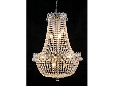 4250828349416 - Barock Kronleuchter vernickelt mit Glaskristallen LÃ¤nge 80 cm Durchmesser 60 cm Antik Stil - MÃ¶bel LÃ¼ster Leuchter HÃ¤ngeleuchte HÃ¤ngelampe