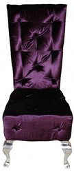 4250828350122 - Barock Esszimmer Stuhl Lila   Silber - Designer Stuhl - Luxus QualitÃ¤t Hochlehner Hochlehnstuhl