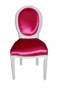 4250828350245 - Barock Esszimmer Stuhl ohne Armlehne Pink - Designer Stuhl - Luxus Qualität 4250828350245 - Barock Esszimmer Stuhl ohne Armlehne Pink - Designer Stuhl - Luxus Qualität