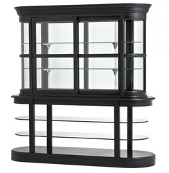 4250828350511 - Luxus Glas Vitrinen Schrank Schwarz Massivholz Birmingham Wohnzimmer Schrank Barock Jugendstil Rokoko Vitrine Ladeneinrichtung 4250828350511 - Luxus Glas Vitrinen Schrank Schwarz Massivholz Birmingham Wohnzimmer Schrank Barock Jugendstil Rokoko Vitrine Ladeneinrichtung