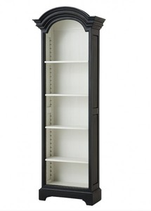 4250828350542 - Luxus BÃ¼cher Schrank Schwarz Massivholz Florida Wohnzimmer Schrank Barock Jugendstil Rokoko Vitrine Ladeneinrichtung