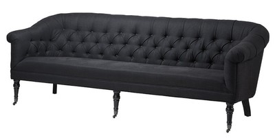 4250828350917 - Luxus Barock Sofa Paris Schwarz aus der Luxus Kollektion von - Hotel Cafe Restaurant Möbel Einrichtung 4250828350917 - Luxus Barock Sofa Paris Schwarz aus der Luxus Kollektion von - Hotel Cafe Restaurant Möbel Einrichtung