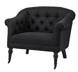 4250828350931 - Luxus Barock Sessel Paris Schwarz aus der Luxus Kollektion von - Hotel Cafe Restaurant MÃ¶bel Einrichtung