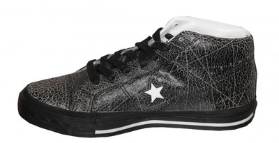 Converse Skateboard One Star Mid Black / White Sneakers Shoes