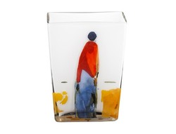 4250828352058 - Handgearbeitete Opalglasvase mit einem Motiv von Oskar Koller HÃ¶he 20 cm - feinste QualitÃ¤t aus der Tettau Porzellanfabrik - wunderschÃ¶ne Vase