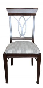 4250828353024 - Biedermeier Esszimmer Stuhl ohne Armlehne Beige   Braun - MÃ¶bel Restaurant Hotel Gastronomie Bestuhlung