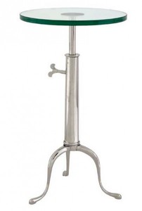 4250828353253 - Designer Luxus Industrial Design Beistelltisch Höhenverstellbar Silber Höhe 63 - 76 cm Durchmesser 40 cm - Edelstahl Tisch - Telefontisch Nickel Finish - Luxus Qualität 4250828353253 - Designer Luxus Industrial Design Beistelltisch Höhenverstellbar Silber Höhe 63 - 76 cm Durchmesser 40 cm - Edelstahl Tisch - Telefontisch Nickel Finish - Luxus Qualität