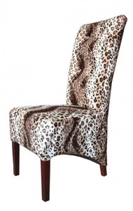 4250828353581 - Limited Edition Designer Chesterfield Esszimmer Stuhl Leopard - Club MÃ¶bel