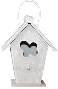 4250828355882 - Designer Vogelhaus Mini Grau- Vogelpalast