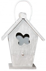 4250828355882 - Designer Vogelhaus Mini Grau- Vogelpalast