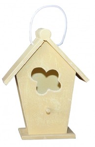 4250828355905 - Designer Vogelhaus Mini Gelb- Vogelpalast