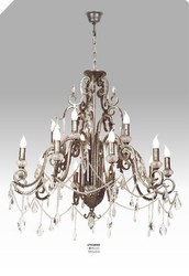 4250828356278 - Luxus Barock Kronleuchter mit echten Glaskristallen Silber Antik-Look 10 Flammiger Lüster Durchmesser 90 cm - feinste Qualität 4250828356278 - Luxus Barock Kronleuchter mit echten Glaskristallen Silber Antik-Look 10 Flammiger Lüster Durchmesser 90 cm - feinste Qualität