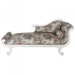 4250828356285 - Barock Chaiselongue Modell XXL Blumenmuster   Creme