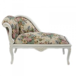 4250828356315 - Barock Kinder Chaiselongue Blumenmuster   Creme Mod2 - Tron Barock MÃ¶bel